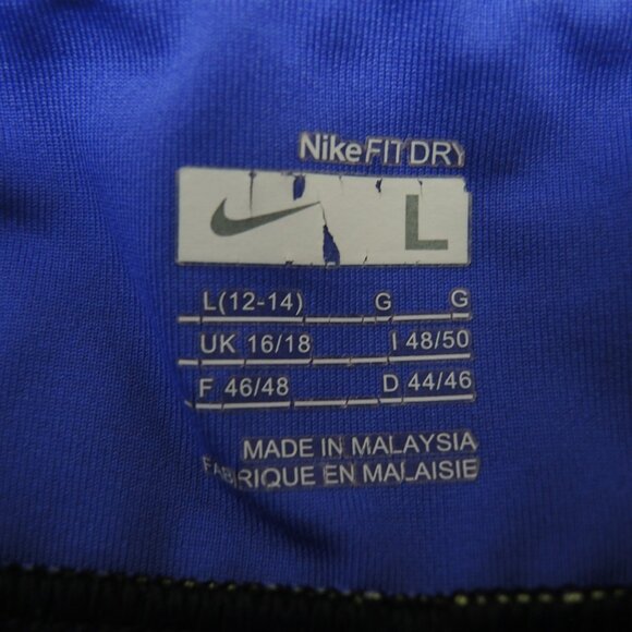 4/$25 Nike Capri Workout Pants Black with Purple Size Large - Picture 5 of 8